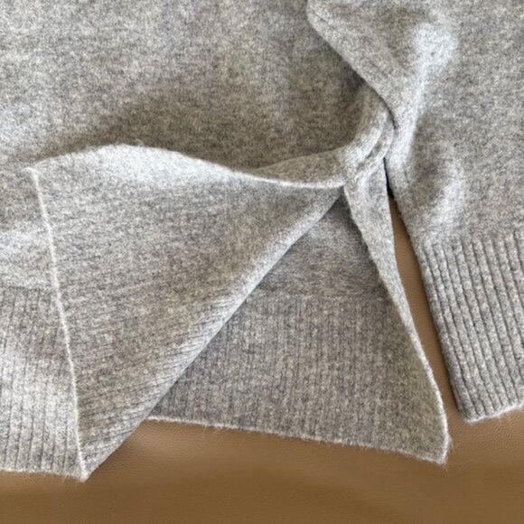 Gibson & Latimer Womens Wool Blend Ribbed Turtleneck Heather Gray Sweater-NWT-L - Picture 10 of 12